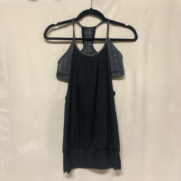 3 for 2 on all Lululemon Tops Lululemon No Limits Tank Deep Coal/Ziggy Wee Greys - Picture 6 of 9